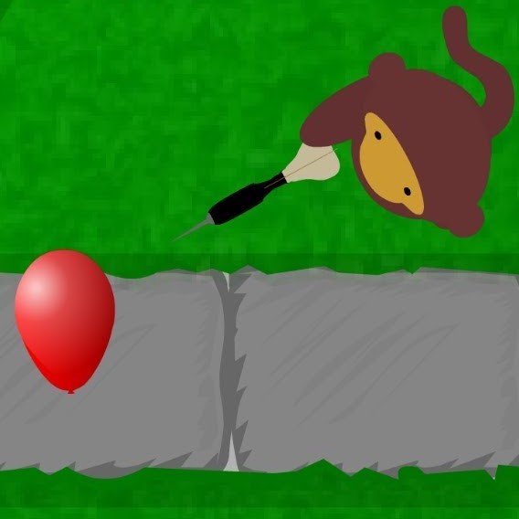 Dart monkey typewriter